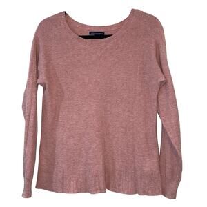 AEO Pink Blush Waffle Knit LS Sweater
